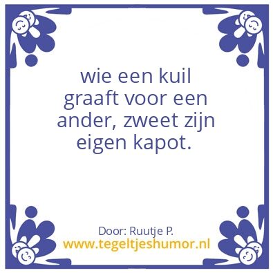 Tegeltje: kuilgraven