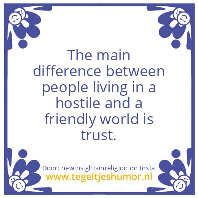 Tegeltje: Trust.