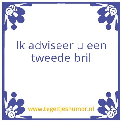 Tegeltje: Adviseer