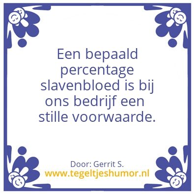Tegeltje: Ik ben Gerrit.