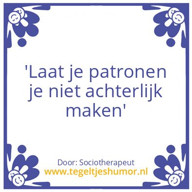 Tegeltje: Merels wijsheid