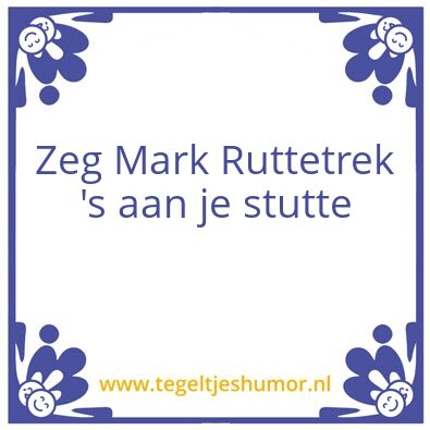 Tegeltje: MR
