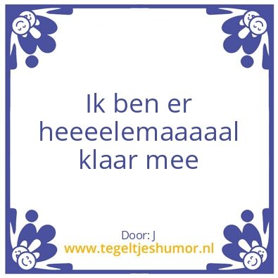 Tegeltje: H