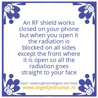Tegeltje: An RF shield on your phone