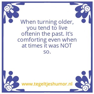 Tegeltje: old