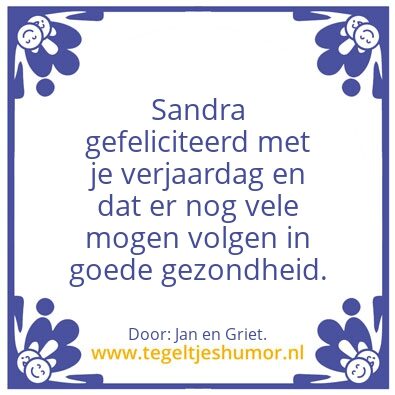 Tegeltje: Gefeliciteerd
