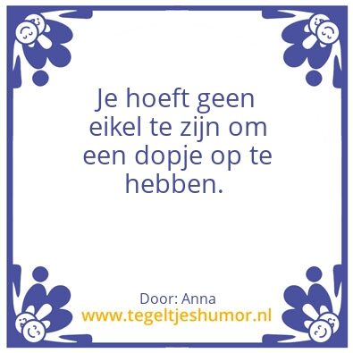 Tegeltje: Eikel