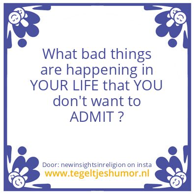 Tegeltje: bad things.