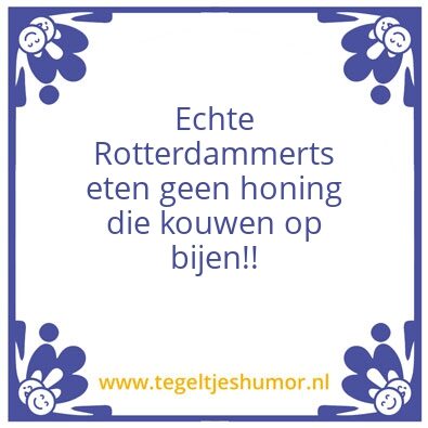 Tegeltje: Rotterdam