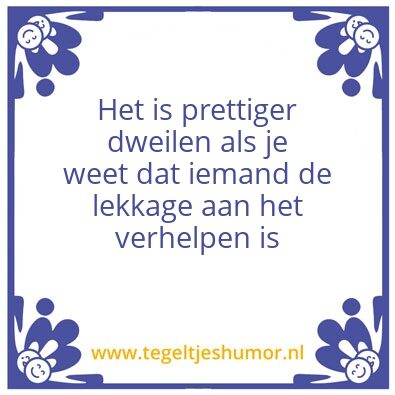 Tegeltje: Geen