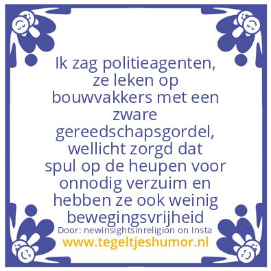 Tegeltje: utility belt