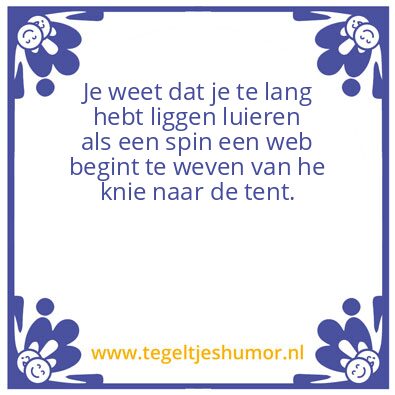 Tegeltje: Luieren