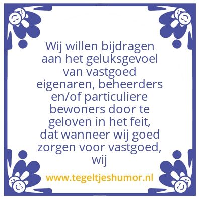 Tegeltje: Missie