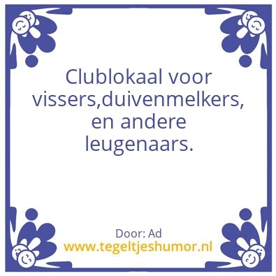 Tegeltje: Mooi.