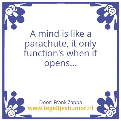 Tegeltje: mindfull