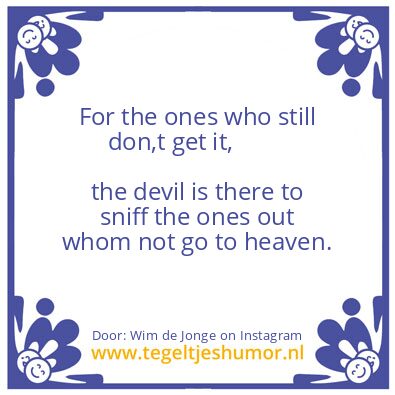 Tegeltje: heaven