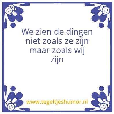 Tegeltje: Werkelijkheid
