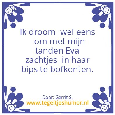 Tegeltje: Ik ben Gerrit.