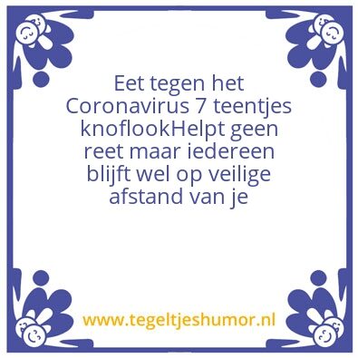 Tegeltje: Afstand