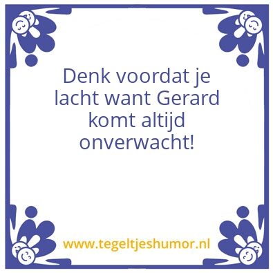Tegeltje: Gerard