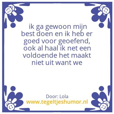 Tegeltje: Toetsen