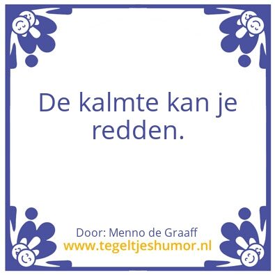 Tegeltje: rust