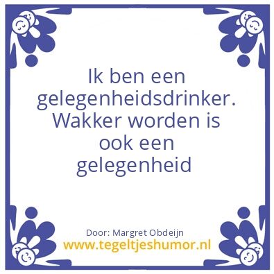 Tegeltje: gelegenheid