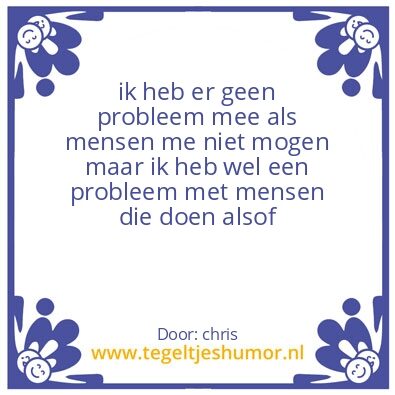 Tegeltje: schijnheilige mensen