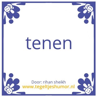 Tegeltje: rihan