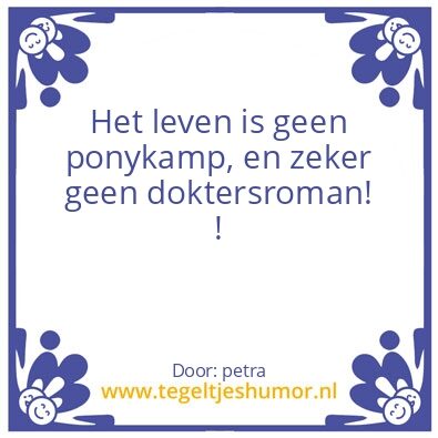Tegeltje: tries