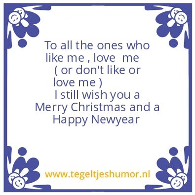 Tegeltje: Merry Everything