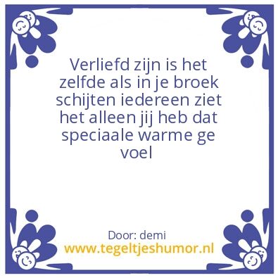 Tegeltje: wat is dan liefde
