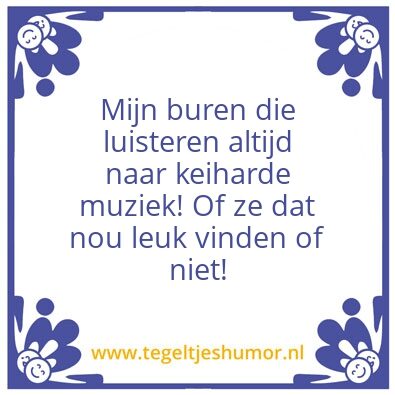Tegeltje: Muziek!