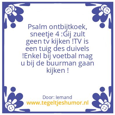 Tegeltje: Televisietegel