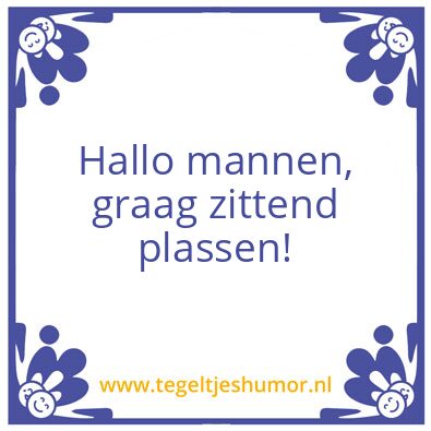 Tegeltje: Toilet