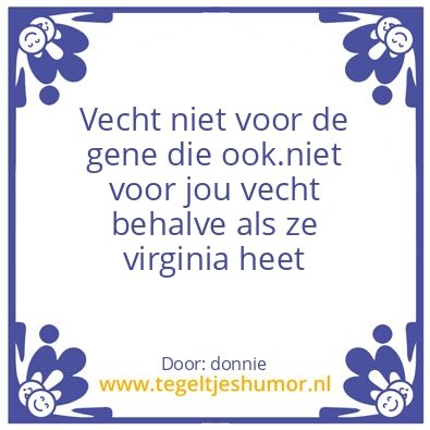 Tegeltje: donnie