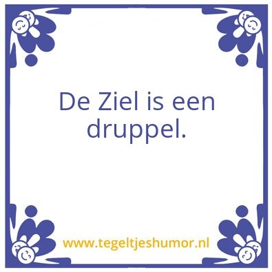 Tegeltje: Ziel