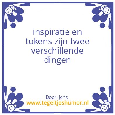 Tegeltje: /