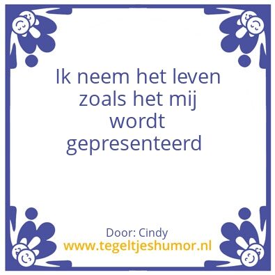 Tegeltje: Tegeltje