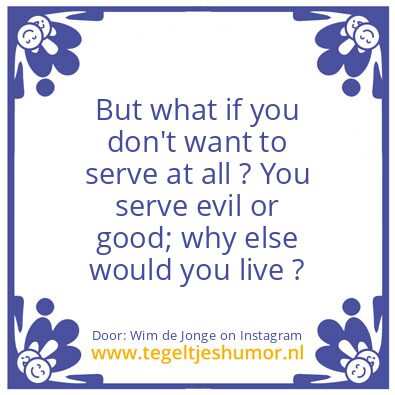 Tegeltje: operate from your heart