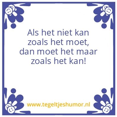 Tegeltje: Positief