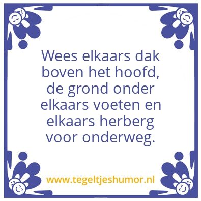 Tegeltje: Onderweg