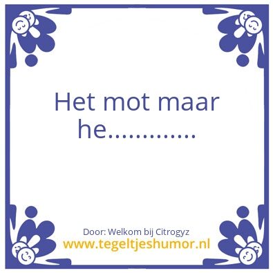 Tegeltje: Citrogyz