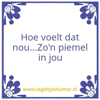Tegeltje: Spreuk van de dag