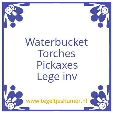 Tegeltje: .