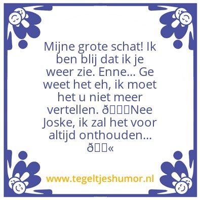 Tegeltje: Lievelings verpleegster