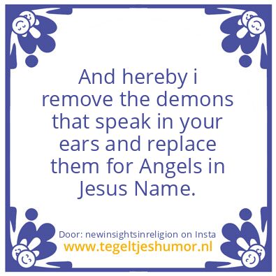Tegeltje: that speak in your ears