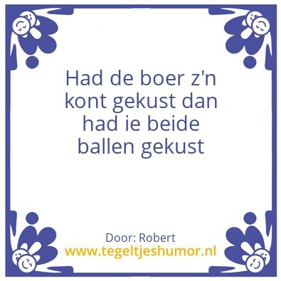 Tegeltje: Boer