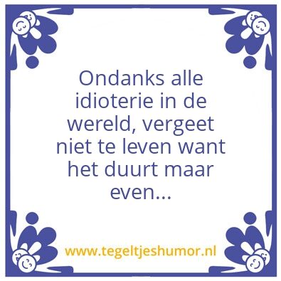 Tegeltje: leven