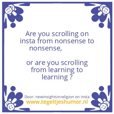 Tegeltje: Are you scrolling